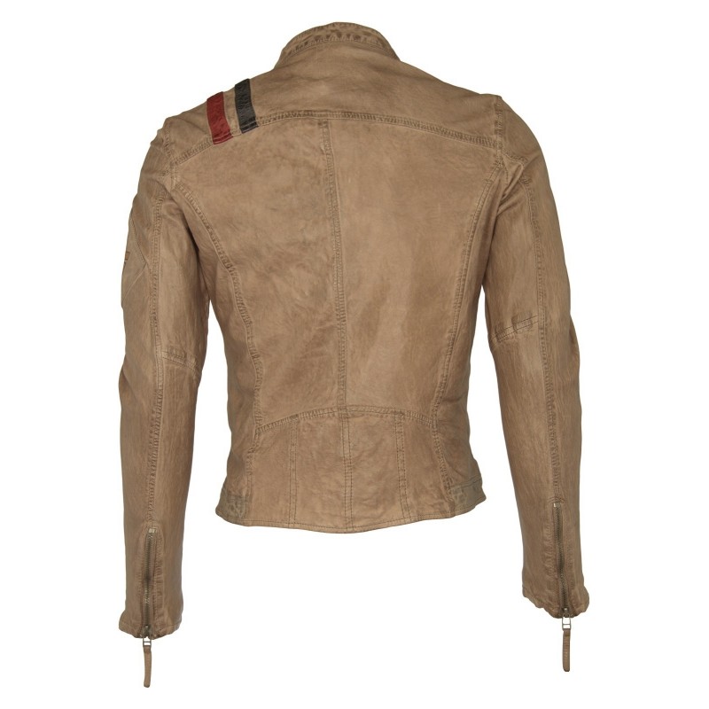 Geaca de Piele Naturala Barbati Gipsy Gri Rap SF LAWOV – IMBRACAMINTE