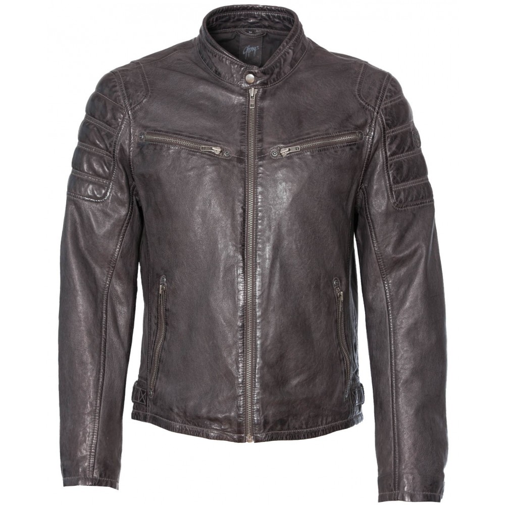Geaca de Piele Barbati Gipsy Antracit Rick SF LVW Geaca de Piele Barbati Gipsy Antracit Rick SF LVW - readytowear.ro