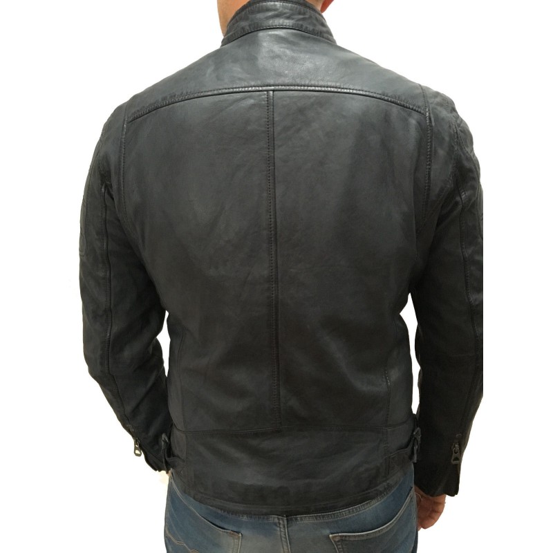 Geaca de Piele Barbati Gipsy Antracit Rick SF LVW – IMBRACAMINTE