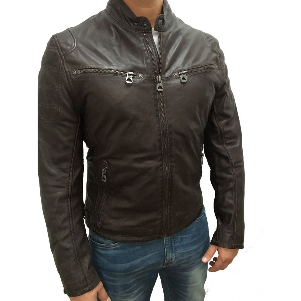 Geaca de Piele Barbati Gipsy Antracit Rick SF LVW Geaca de Piele Barbati Gipsy Antracit Rick SF LVW - readytowear.ro