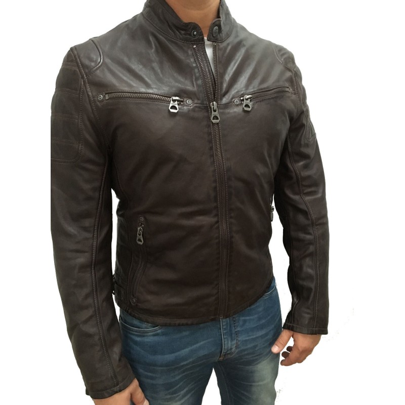 Geaca de Piele Barbati Gipsy Antracit Rick SF LVW – IMBRACAMINTE