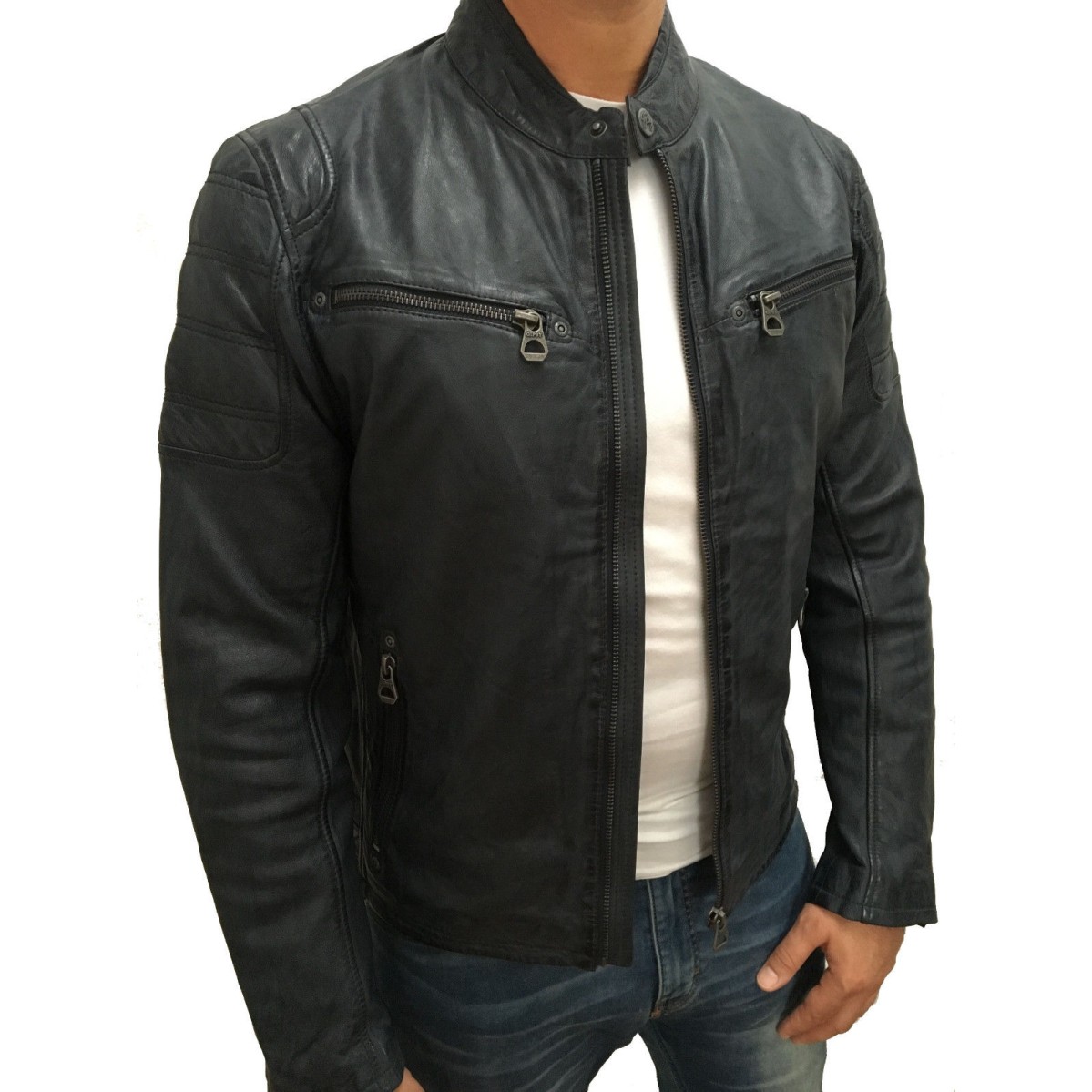 Geaca de Piele Barbati Gipsy Antracit Rick SF LVW – IMBRACAMINTE Geaca de Piele Barbati Gipsy Antracit Rick SF LVW – IMBRACAMINTE