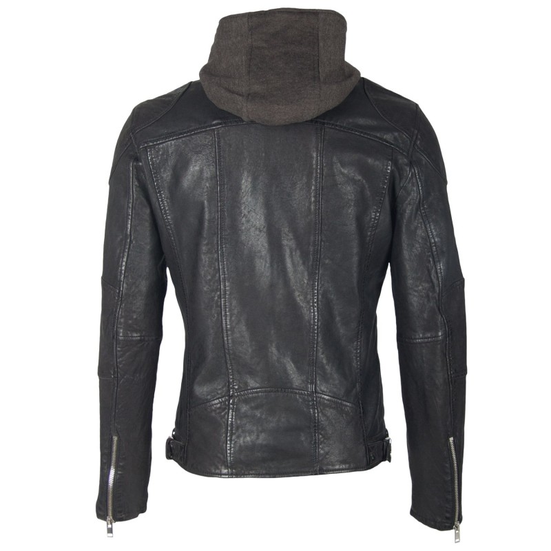 Geaca de Piele Barbati Gipsy Neagra Rico SF LCOUNTV – IMBRACAMINTE