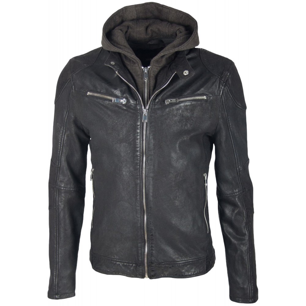 Geaca de Piele Barbati Gipsy Neagra Rico SF LCOUNTV Geaca de Piele Barbati Gipsy Neagra Rico SF LCOUNTV - readytowear