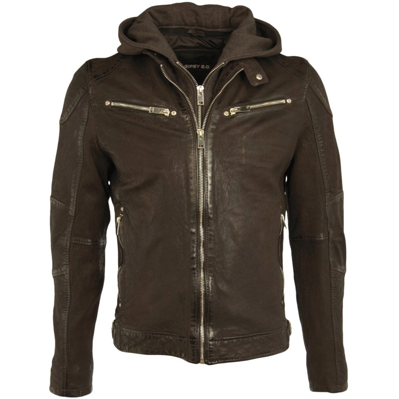 Geaca din Piele Naturala Gipsy Barbati Maro Rico SF LCOUNTV – IMBRACAMINTE Geaca din Piele Naturala Gipsy Barbati Maro Rico SF LCOUNTV – IMBRACAMINTE