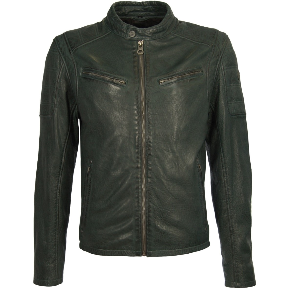 Geaca de Piele Naturala Barbati Gipsy Verde-Kaki Riley 2 NSLBV – IMBRACAMINTE