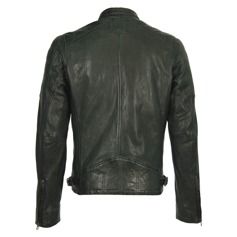 Geaca de Piele Naturala Barbati Gipsy Verde-Kaki Riley 2 NSLBV – IMBRACAMINTE