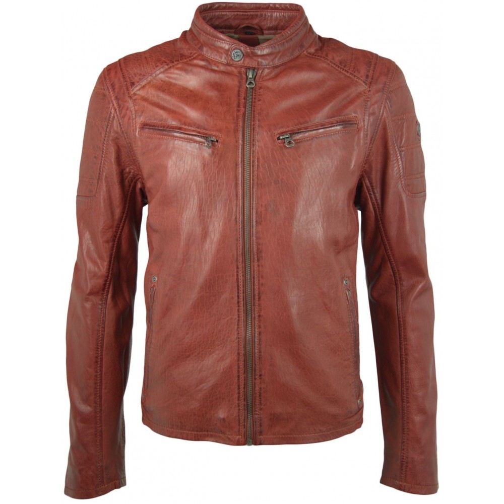 Geaca de Piele Naturala Barbati Gipsy Paprika Riley 2 NSLBV Geaca de Piele Naturala Barbati Gipsy Paprika Riley 2 NSLBV - readytowear.ro