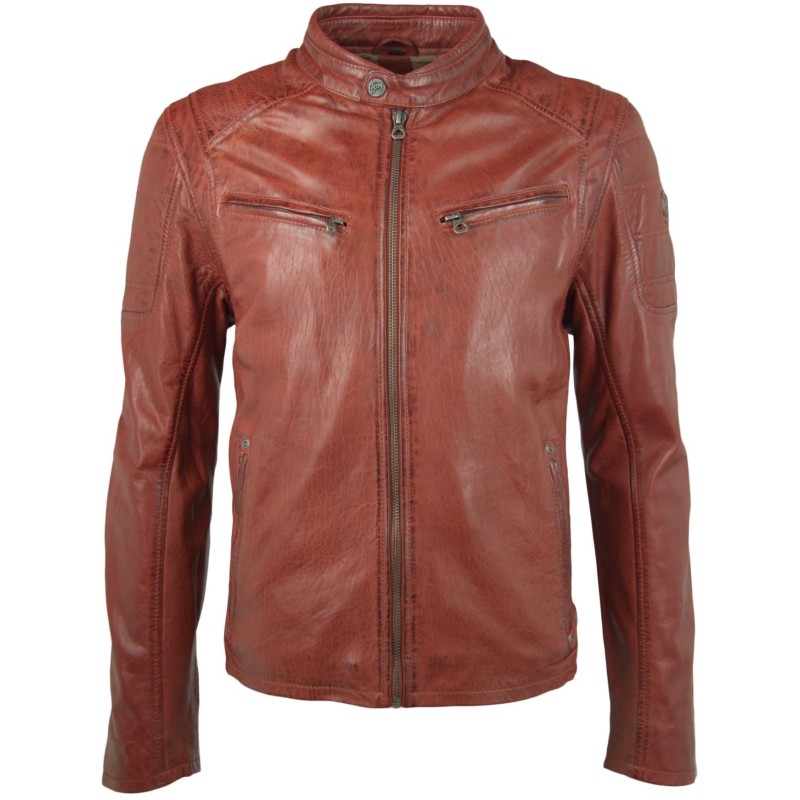 Geaca de Piele Naturala Barbati Gipsy Paprika Riley 2 NSLBV – IMBRACAMINTE