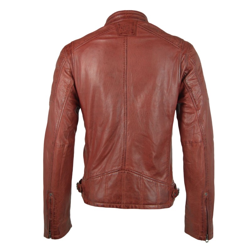 Geaca de Piele Naturala Barbati Gipsy Paprika Riley 2 NSLBV – IMBRACAMINTE