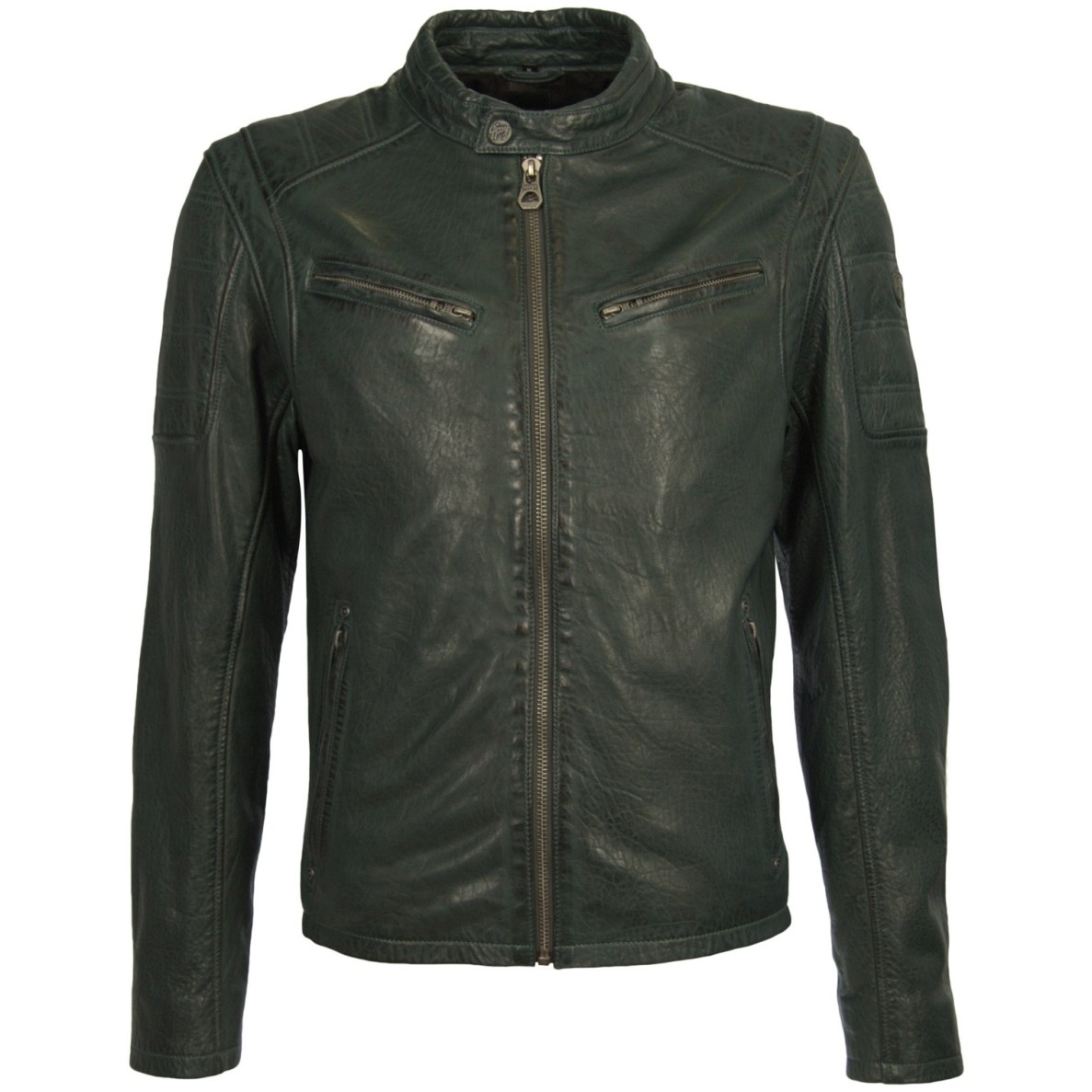 Geaca de Piele Naturala Barbati Gipsy Verde Riley 2 SF NSLBV – Black Friday