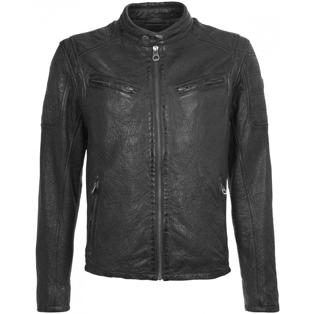 Geaca de Piele Naturala Barbati Gipsy Neagra Riley 2 SF NSLBV Geaca de Piele Naturala Barbati Gipsy Neagra Riley 2 SF NSLBV - readytowear