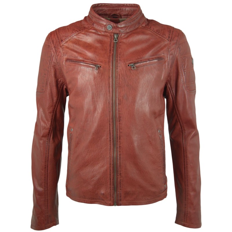 Geaca de Piele Naturala Barbati Gipsy Paprika Riley 2 SF NSLBV – IMBRACAMINTE