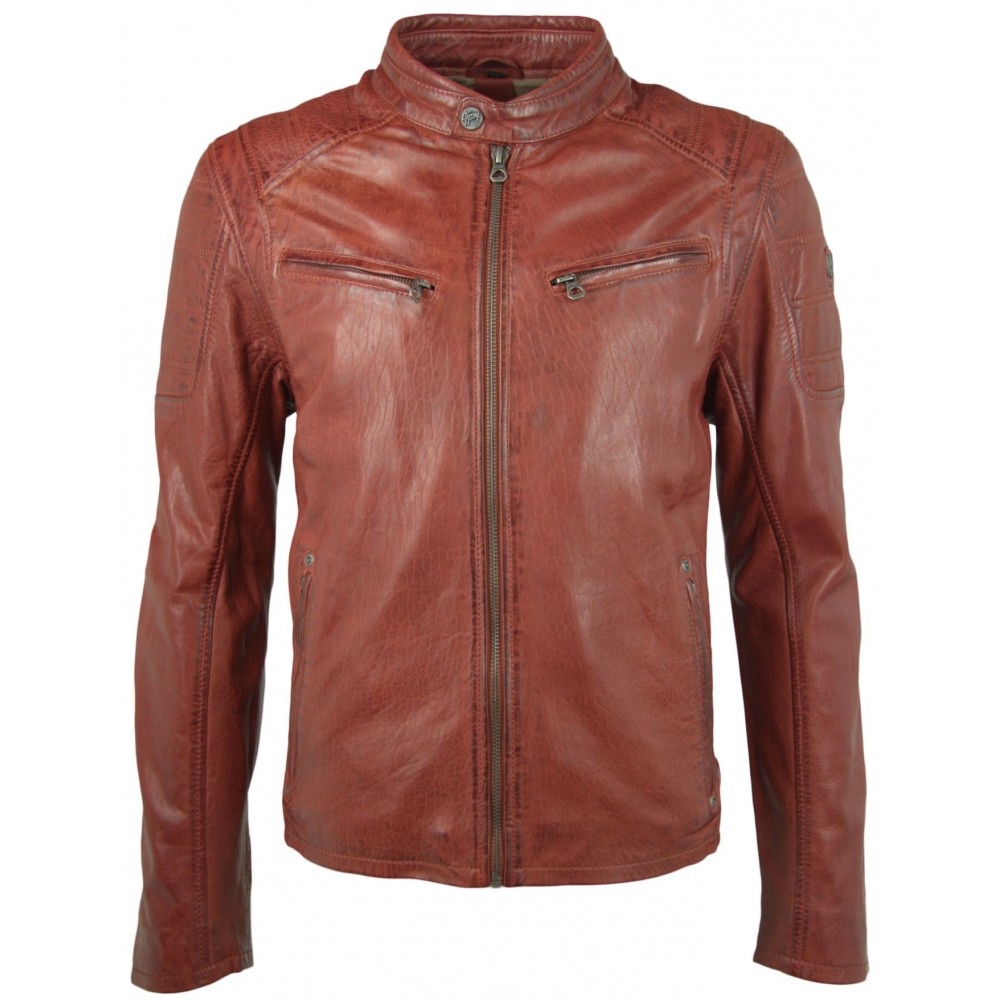 Geaca de Piele Naturala Barbati Gipsy Paprika Riley 2 SF NSLBV Geaca de Piele Naturala Barbati Gipsy Paprika Riley 2 SF NSLBV - readytowear