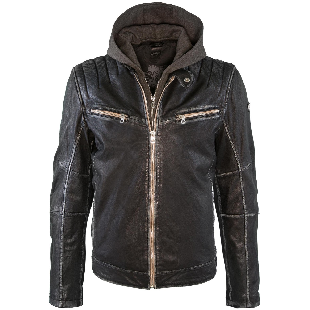 Geaca de Piele Naturala Barbati Gipsy Neagra Vintage Rio 2 LULV – IMBRACAMINTE Geaca de Piele Naturala Barbati Gipsy Neagra Vintage Rio 2 LULV – IMBRACAMINTE