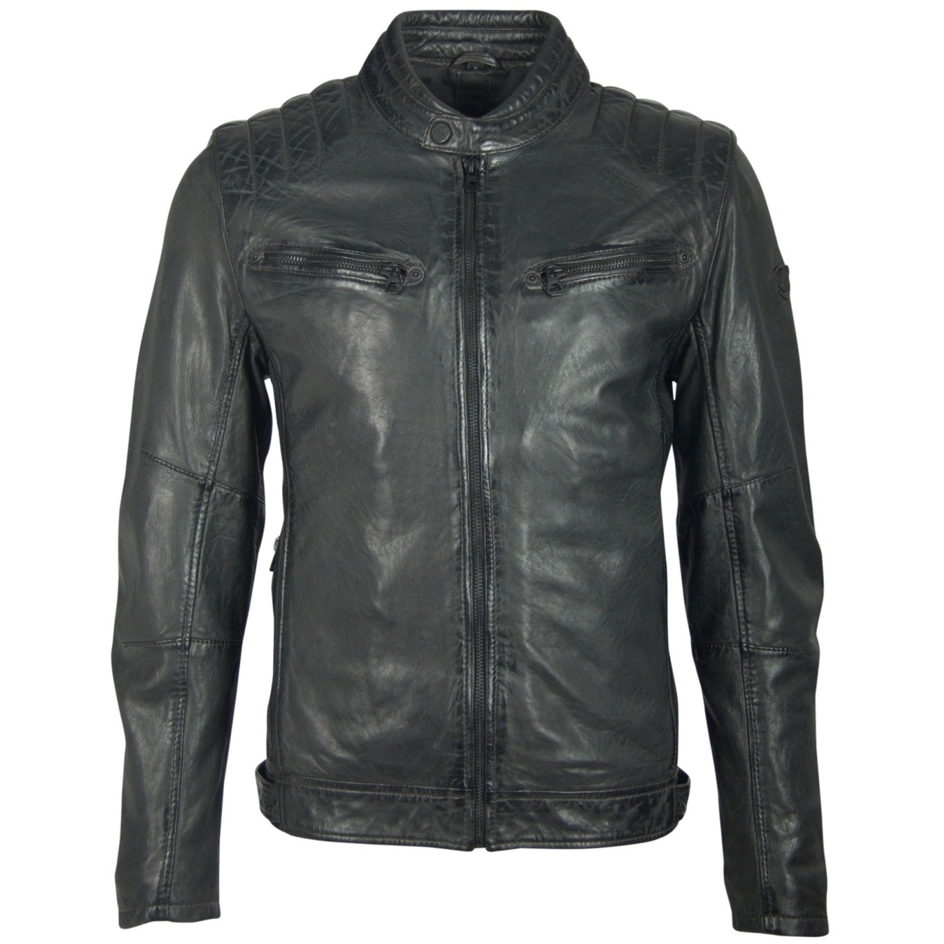 Geaca de Piele Naturala Barbati Gipsy Antracit Rio NZLVT – IMBRACAMINTE