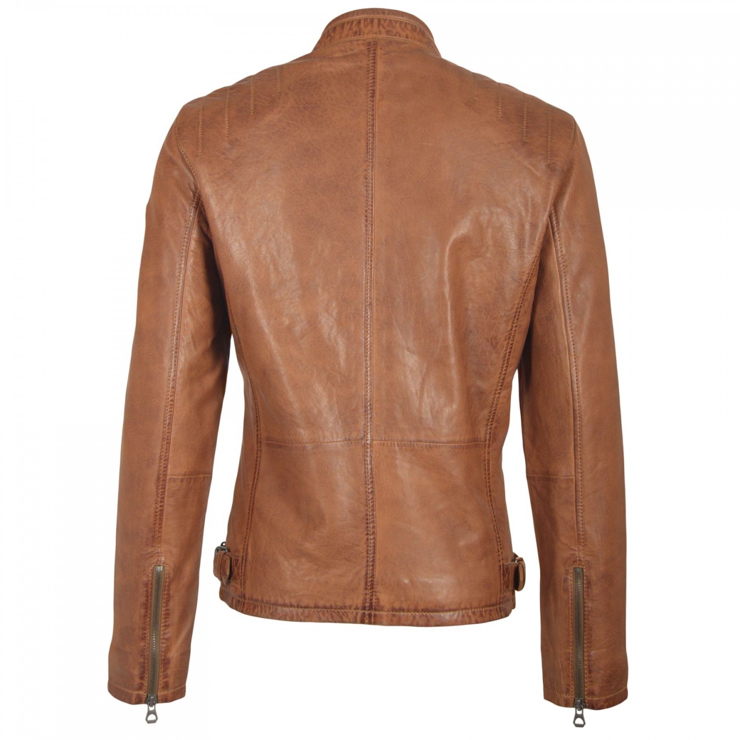 Geaca de Piele Naturala Barbati Gipsy Coniac Rio S19 NZLVT – IMBRACAMINTE