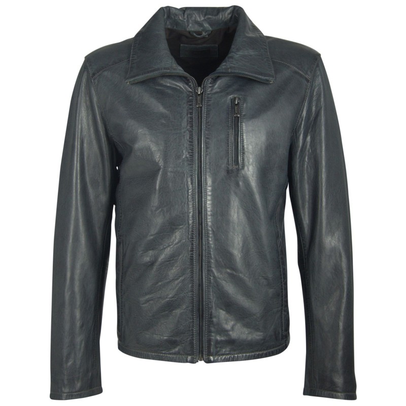 Geaca de Piele Naturala Barbati Gipsy Bleumarin River NSLV – IMBRACAMINTE Geaca de Piele Naturala Barbati Gipsy Bleumarin River NSLV – IMBRACAMINTE