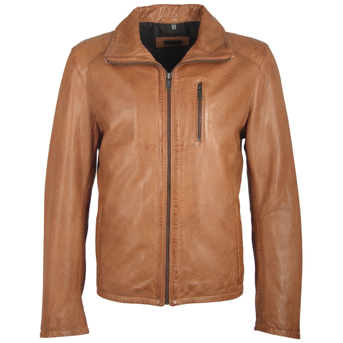 Geaca de Piele Naturala Barbati Gipsy Coniac Deschis River NSLV – IMBRACAMINTE Geaca de Piele Naturala Barbati Gipsy Coniac Deschis River NSLV – IMBRACAMINTE