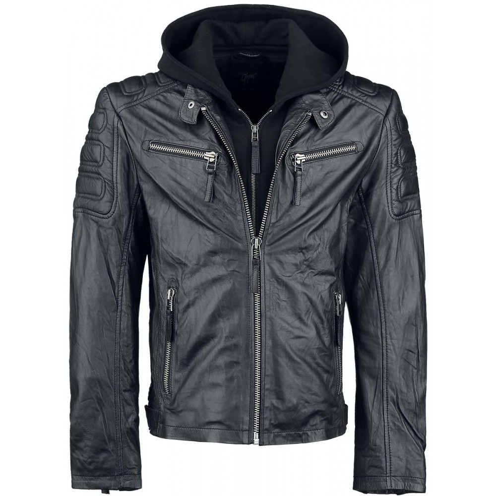 Geaca de Piele Naturala Barbati Gipsy Neagra Rodney SF SNWV Geaca de Piele Naturala Barbati Gipsy Neagra Rodney SF SNWV - readytowear.ro