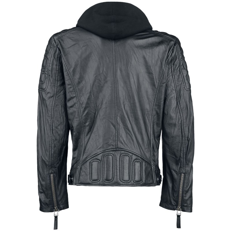 Geaca de Piele Naturala Barbati Gipsy Neagra Rodney SF SNWV – IMBRACAMINTE