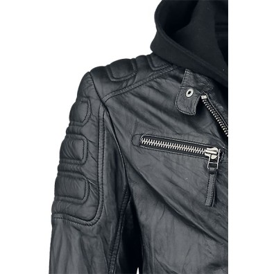 Geaca de Piele Naturala Barbati Gipsy Neagra Rodney SF SNWV – IMBRACAMINTE