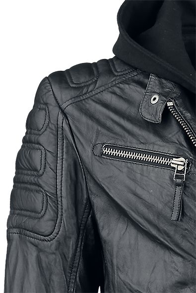 Geaca de Piele Naturala Barbati Gipsy Neagra Rodney SF SNWV – IMBRACAMINTE — fotografia 3