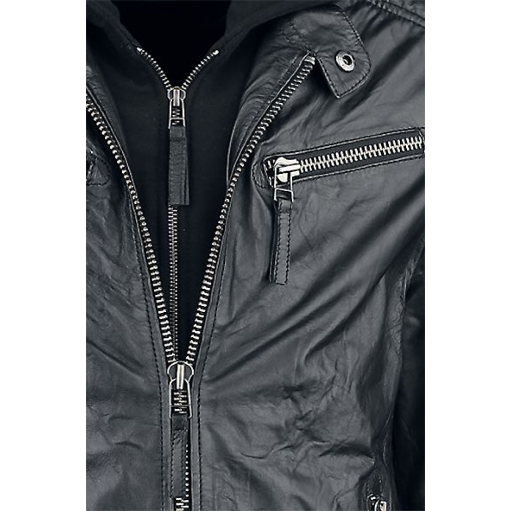 Geaca de Piele Naturala Barbati Gipsy Neagra Rodney SF SNWV Geaca de Piele Naturala Barbati Gipsy Neagra Rodney SF SNWV - readytowear.ro