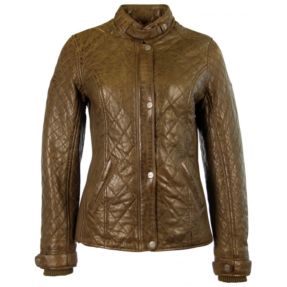 Geaca de Piele Naturala Dama Gipsy Olive Rose NSLONTV W - readytowear