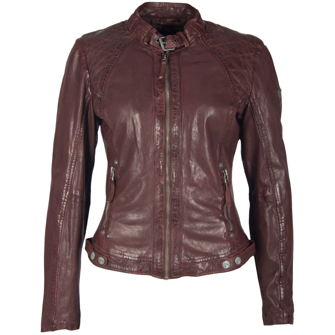 Geaca de Piele Naturala Dama Gipsy Visinie Roxie LVTW – IMBRACAMINTE