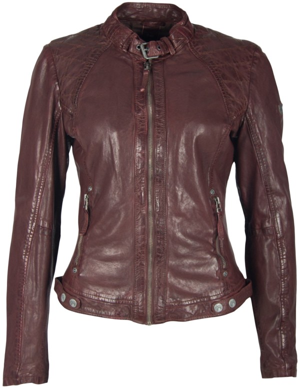 Geaca de Piele Naturala Dama Gipsy Visinie Roxie LVTW – IMBRACAMINTE — fotografia 1
