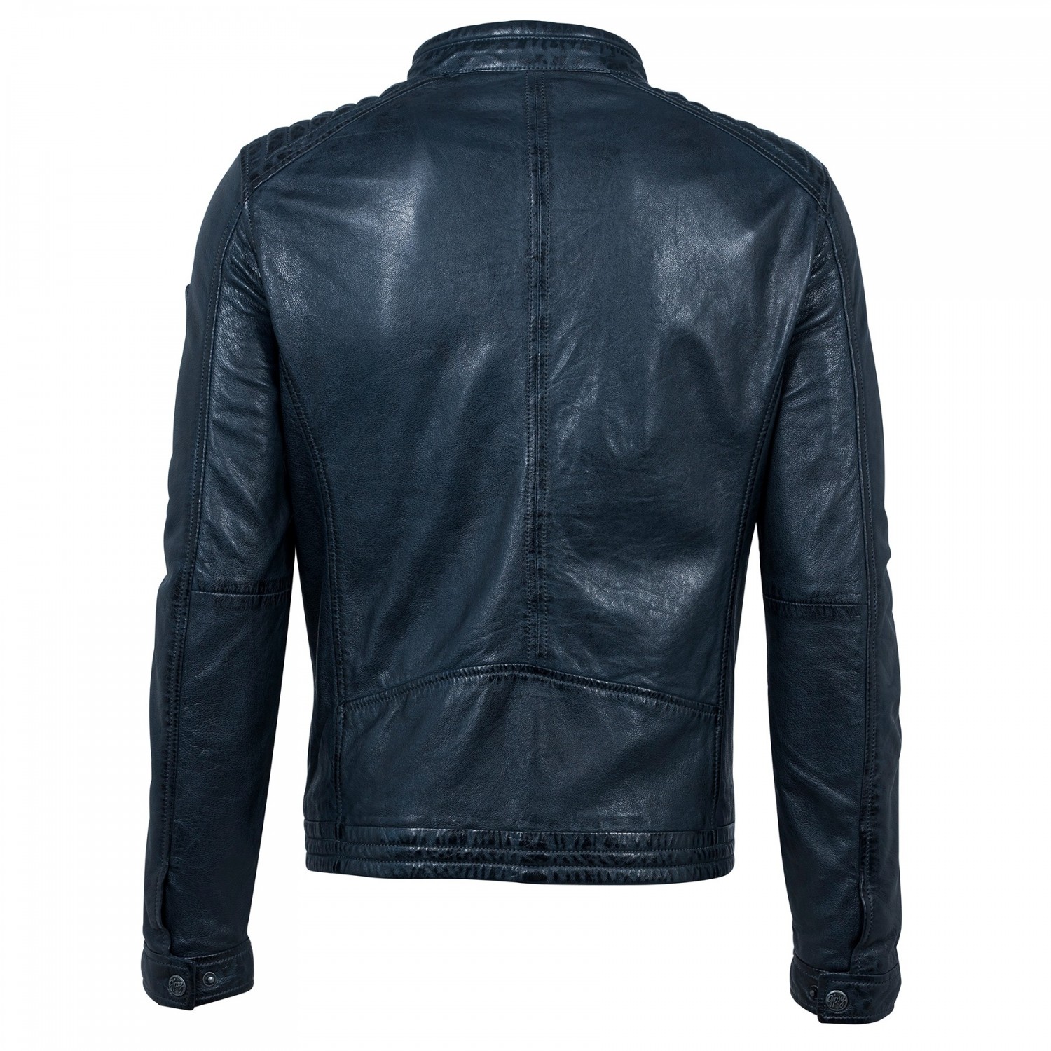Geaca de Piele Naturala Barbati Gipsy Bleumarin Rusty LATRIV – IMBRACAMINTE