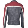 Geaca de Piele Naturala Barbati Gipsy Bleumarin/Rosu Rylan LACAV Geaca de Piele Naturala Barbati Gipsy Bleumarin/Rosu Rylan LACAV - readytowear.ro