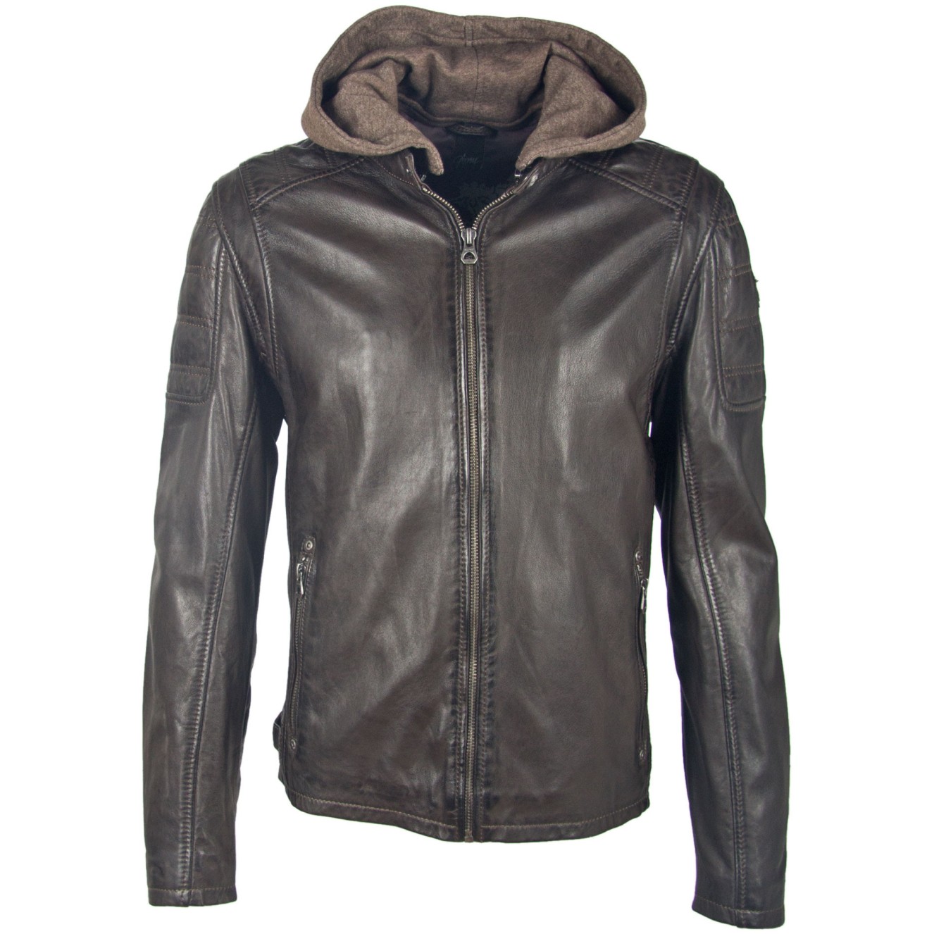 Geaca de Piele Barbati Gipsy Maro Inchis Rylo LAKEV – IMBRACAMINTE