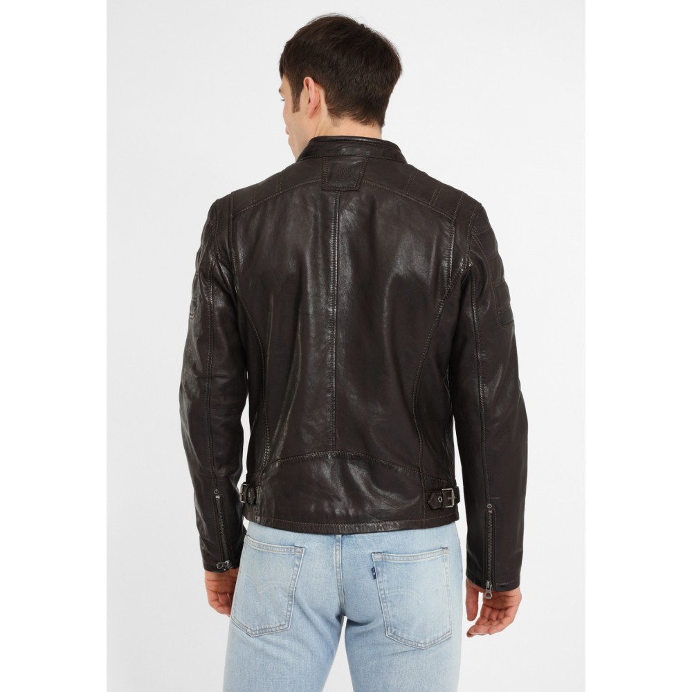 Geaca de Piele Barbati Gipsy Maro Inchis Rylo LAKEV BIO geci de piele - readytowear.ro