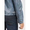 Geaca de Piele Barbati Gipsy Albastru Deschis Rylo LAKEV geci de piele - readytowear.ro