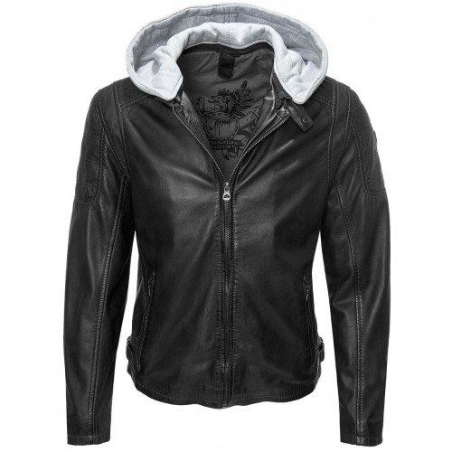 Geaca de Piele Barbati Gipsy Neagra Rylo