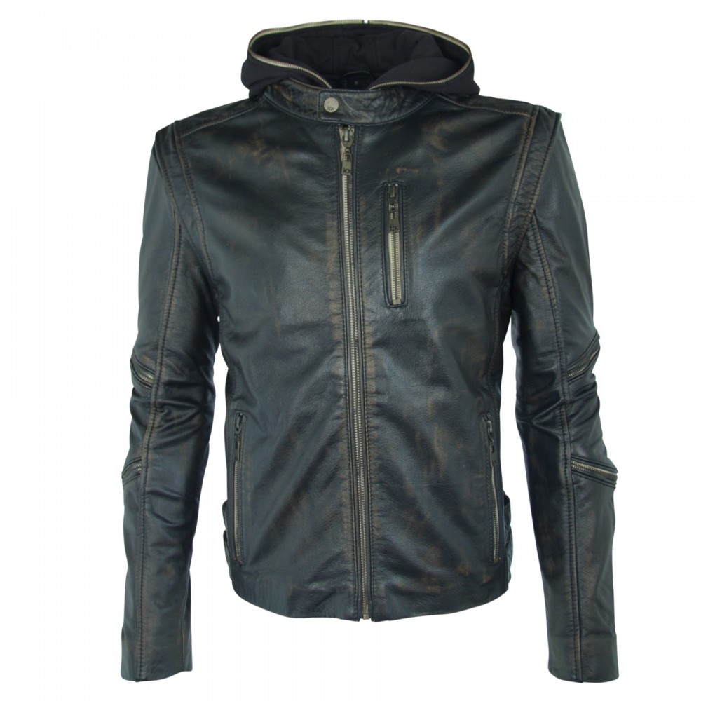 Geaca din Piele Naturala Barbati Gipsy Neagra Suicide Squad Killer Croc Geaca din Piele Naturala Barbati Gipsy Neagra Suicide Squad Killer Croc - readytowear.ro