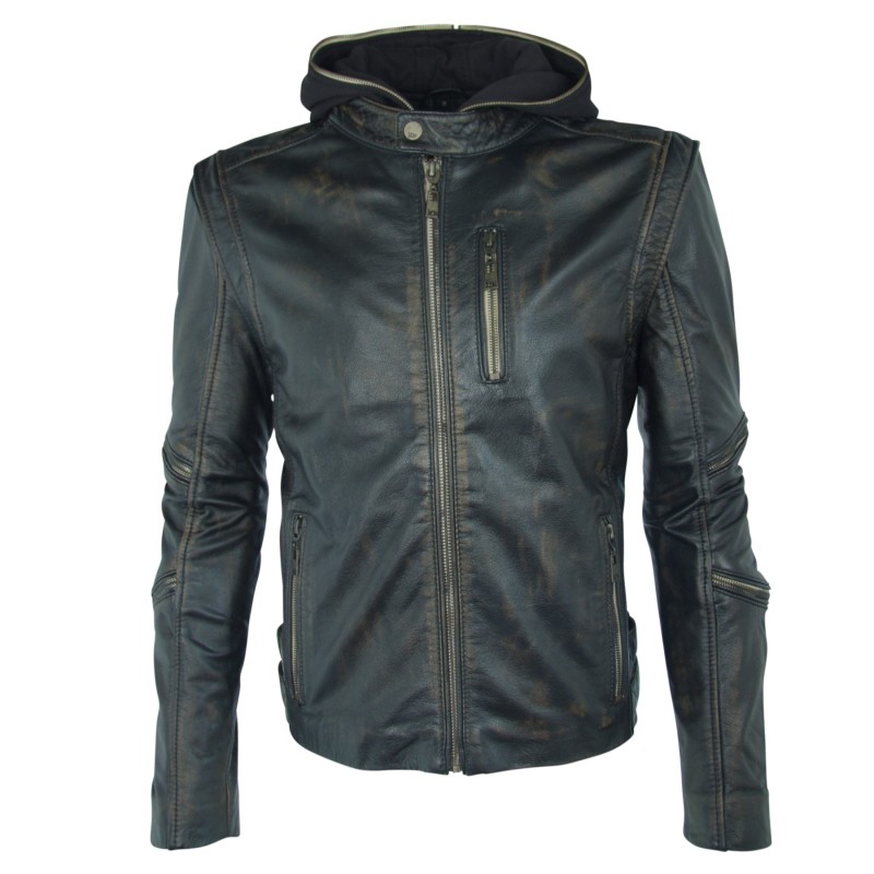 Geaca din Piele Naturala Barbati Gipsy Neagra Suicide Squad Killer Croc – IMBRACAMINTE Geaca din Piele Naturala Barbati Gipsy Neagra Suicide Squad Killer Croc – IMBRACAMINTE