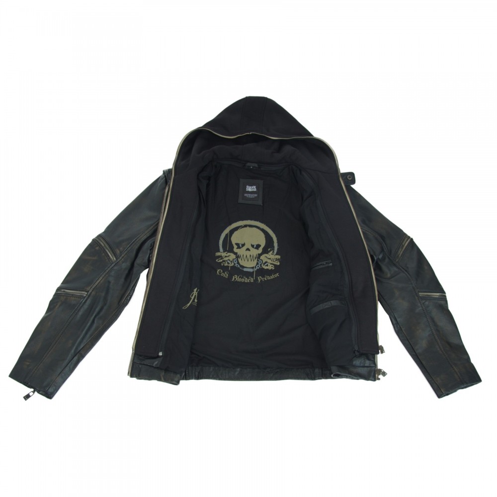 Geaca din Piele Naturala Barbati Gipsy Neagra Suicide Squad Killer Croc Geaca din Piele Naturala Barbati Gipsy Neagra Suicide Squad Killer Croc - readytowear.ro