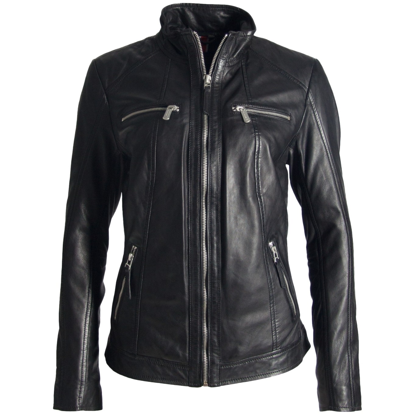 Geaca de Piele Naturala Dama Gipsy Neagra Sable LAHAV – IMBRACAMINTE