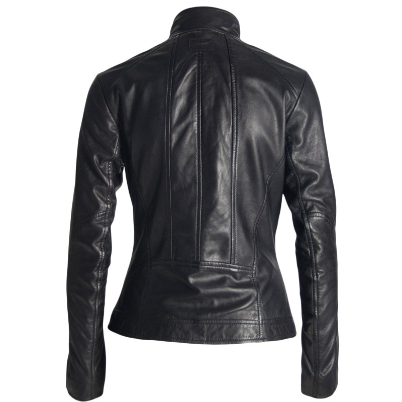 Geaca de Piele Naturala Dama Gipsy Neagra Sable LAHAV – IMBRACAMINTE