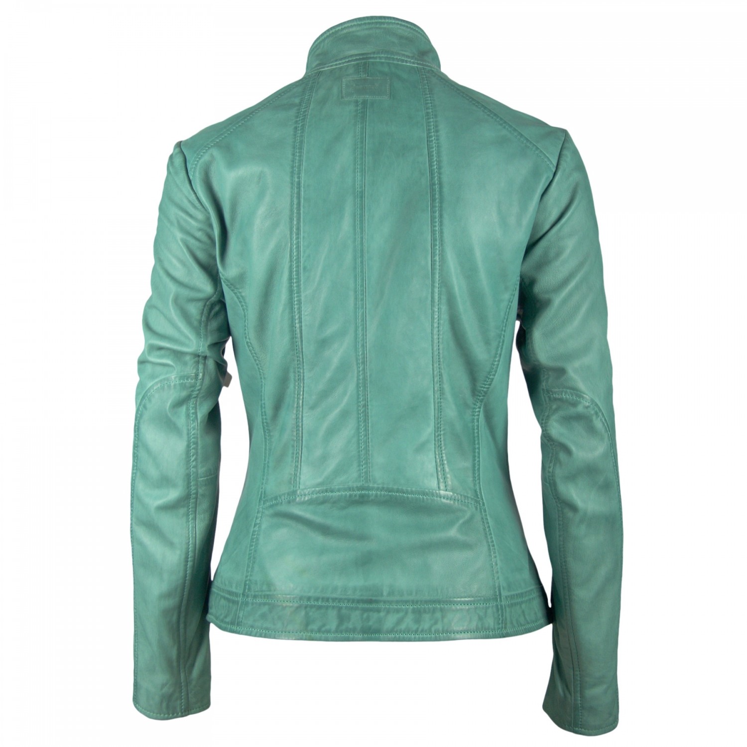 Geaca de Piele Naturala Dama Gipsy Turcoaz Sable LAHAV – IMBRACAMINTE