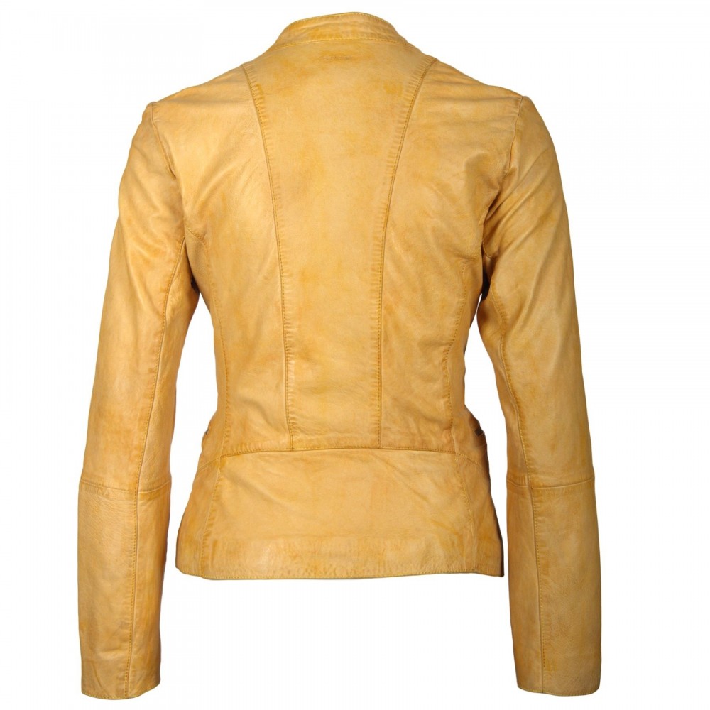 Geaca de Piele Naturala Dama Gipsy Galbena Sadie LONTV Geaca de Piele Naturala Dama Gipsy Galbena Sadie LONTV - readytowear.ro