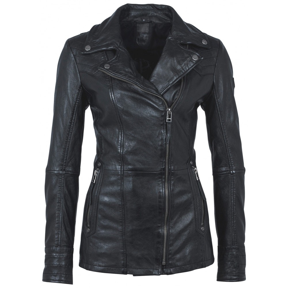 Geaca de Piele Naturala Dama Gipsy Neagra Salina LONTV Geaca de Piele Naturala Dama Gipsy Neagra Salina LONTV - readytowear