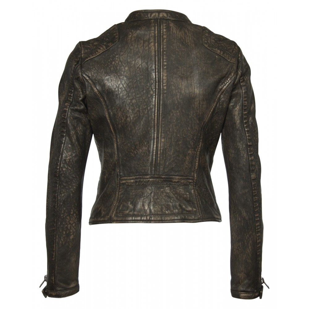 Geaca din Piele Naturala Dama Gipsy Neagra Vintage Sanaa SF LAWAV Geaca din Piele Naturala Dama Gipsy Neagra Vintage Sanaa SF LAWAV - readytowear.ro