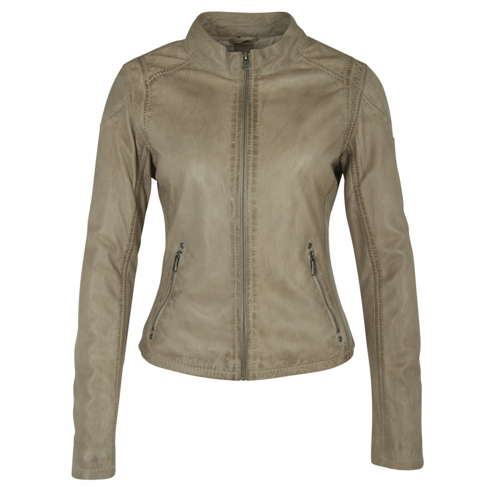 Geaca de Piele Naturala Dama Gipsy Gri Sandy W17 LAKEV Geaca de Piele Naturala Dama Gipsy Gri Sandy W17 LAKEV - readytowear