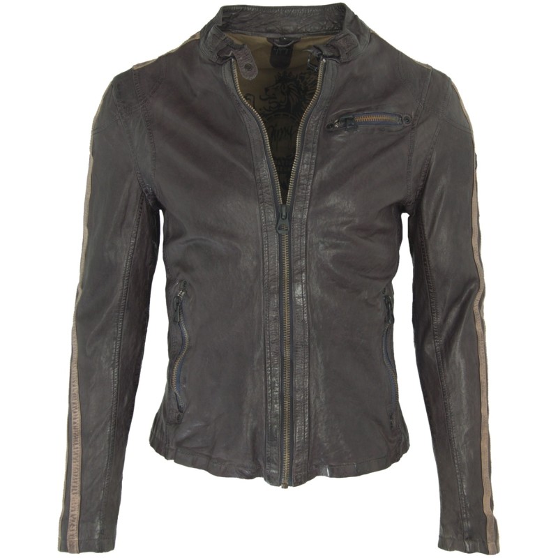 Geaca din Piele Naturala Gipsy Barbati Grafit Santos 2 SF LAWOV – IMBRACAMINTE