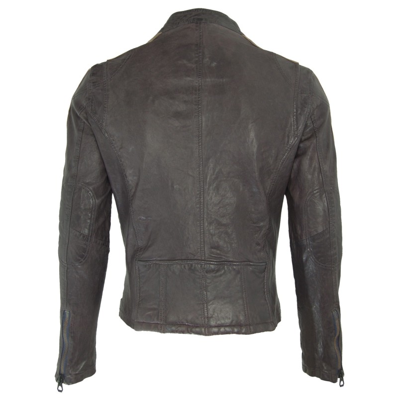 Geaca din Piele Naturala Gipsy Barbati Grafit Santos 2 SF LAWOV – IMBRACAMINTE