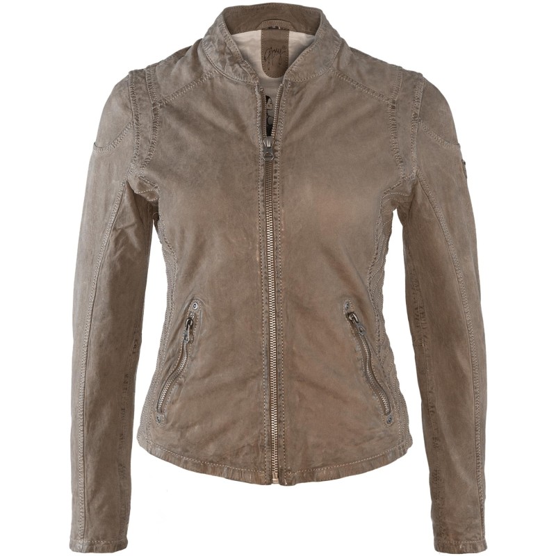 Geaca de Piele Naturala Dama Gipsy Maro deschis Sashi S18 LUNAV – IMBRACAMINTE